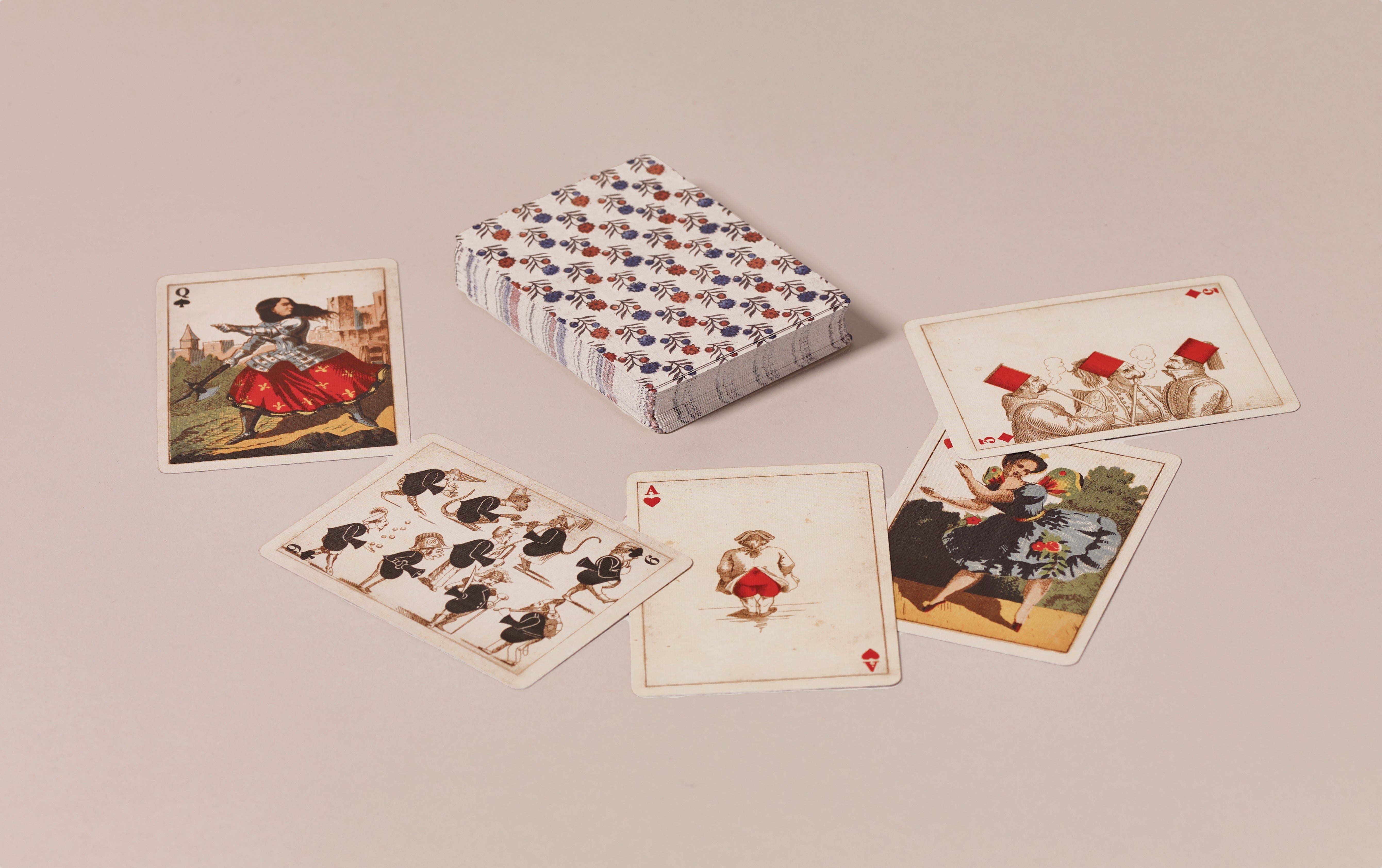 Historical John Derian Playing Cards, 19th c English Pattern