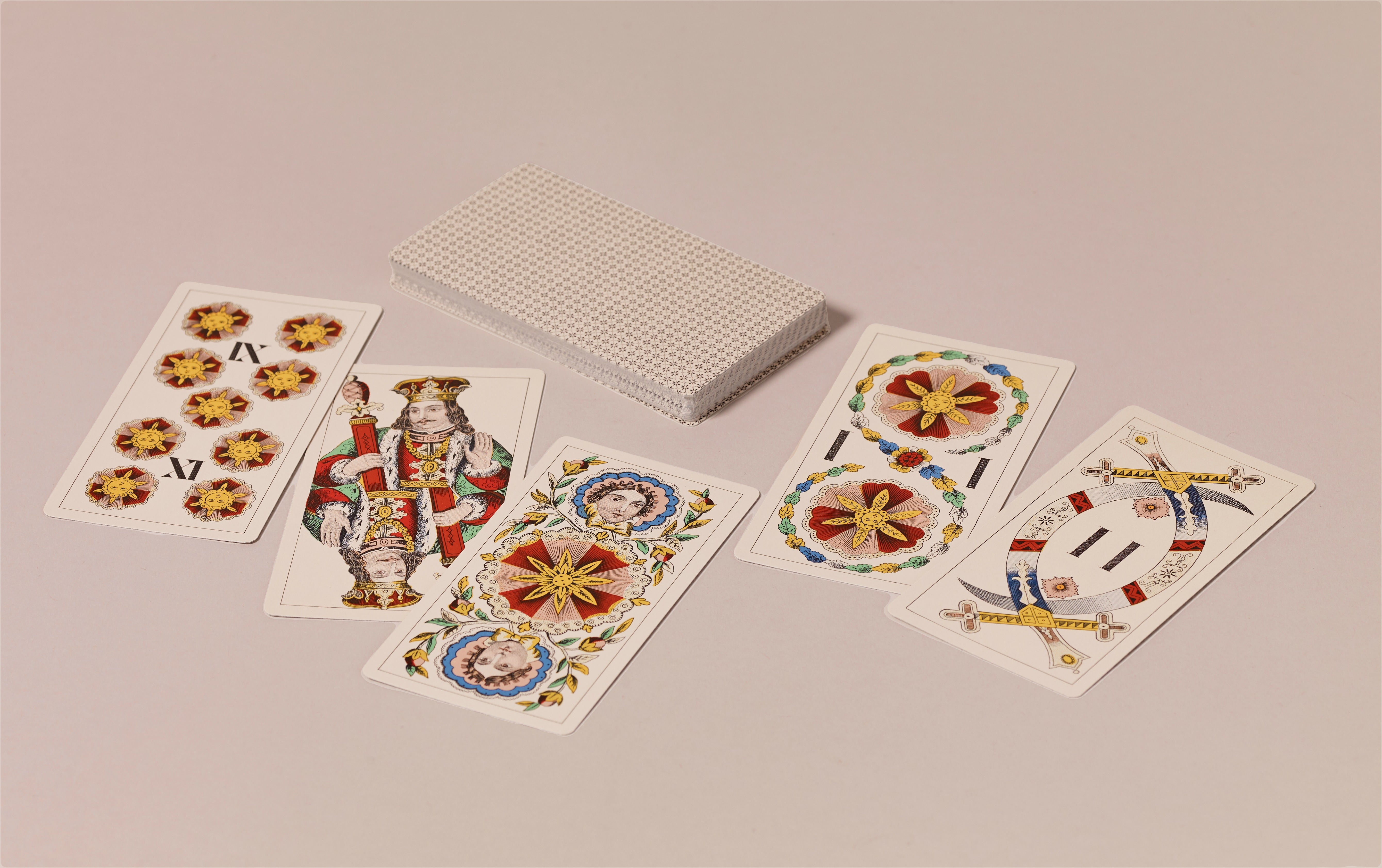 Historical Trapulka Playing Cards, Venetian Pattern