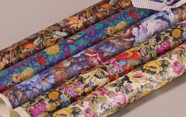 Assorted Vintage Floral Wrapping Papers