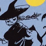 Set of 4 Silk Screen Printed Halloween Postcards
