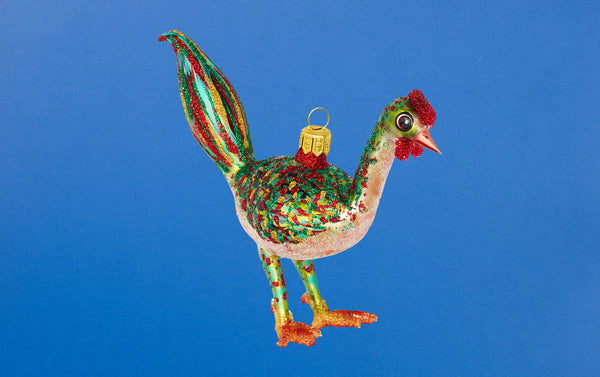 Christmas Ornament, Technicolour Rooster