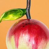 Christmas Ornament, Red and Yellow Apple