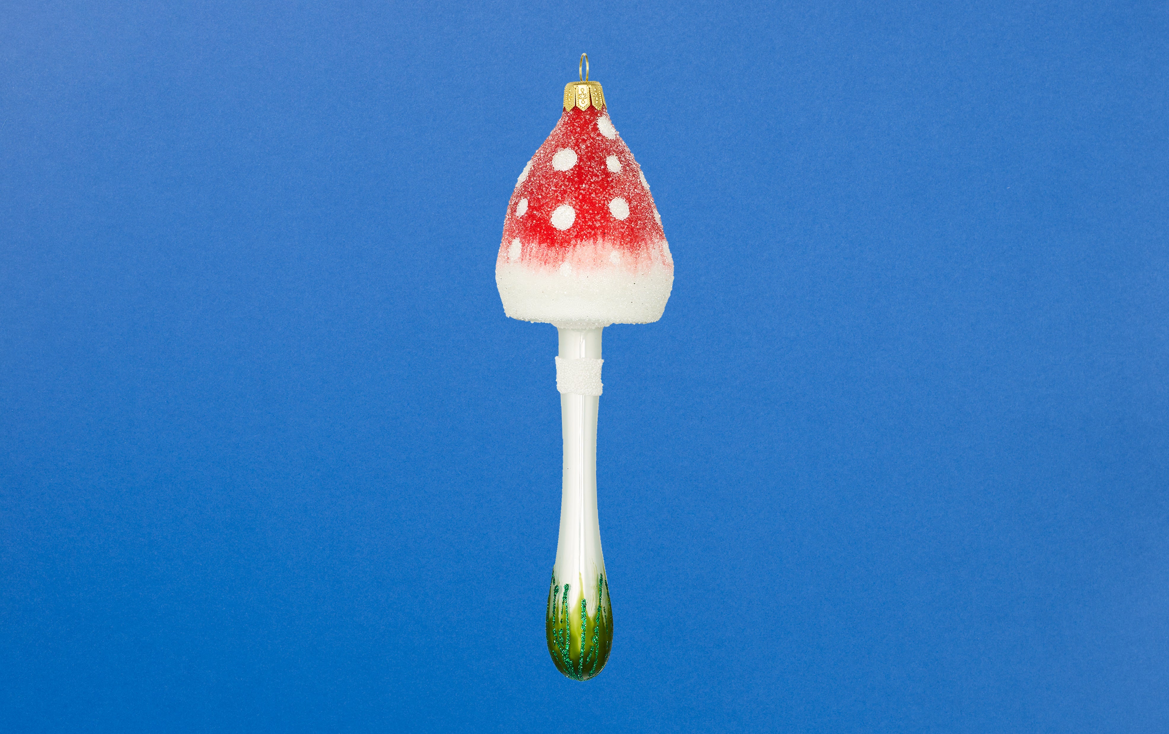 Christmas Ornament, Red and White Poisonous Mushroom