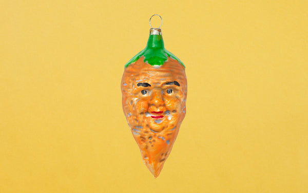 Christmas Ornament, Carrot Face
