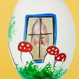 Christmas Ornament, Mushroom House and Santa