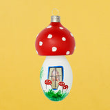 Christmas Ornament, Mushroom House and Santa
