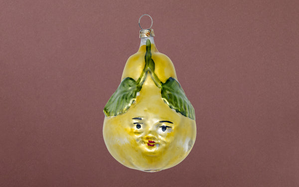 Christmas Ornament, Pear Face