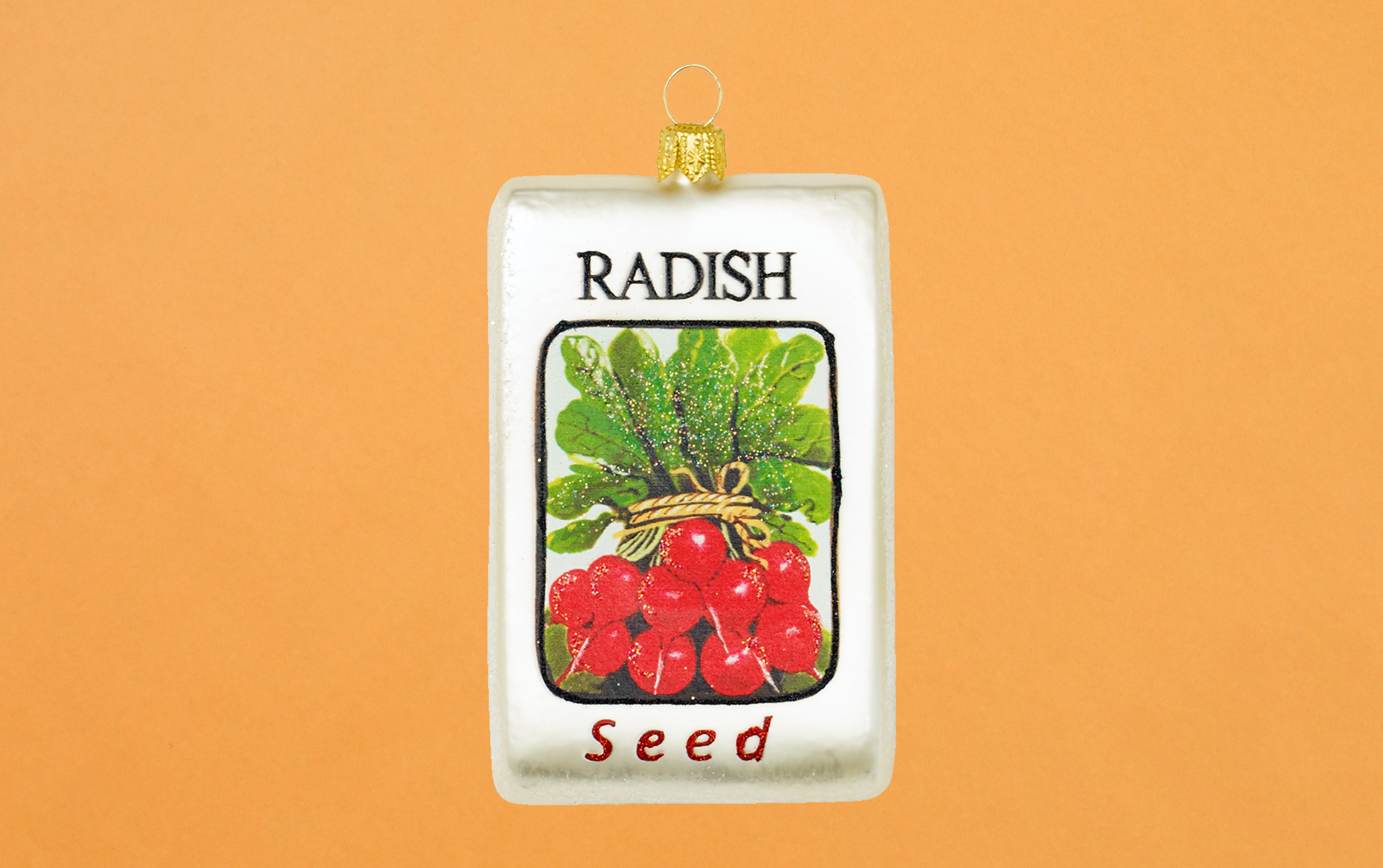 Christmas Ornament, Packet of Radish Seeds
