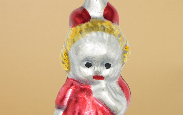 Christmas Ornament, Little Girl Red