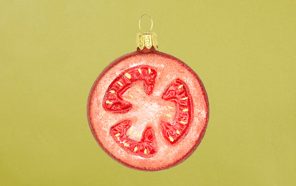 Christmas Ornament, Tomato Slice