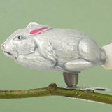 Christmas Ornament, Rabbit on Clip