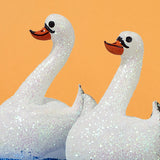 Christmas Ornament, Swans in Love