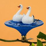 Christmas Ornament, Swans in Love