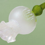 Christmas Ornament, White Trumpet Flower
