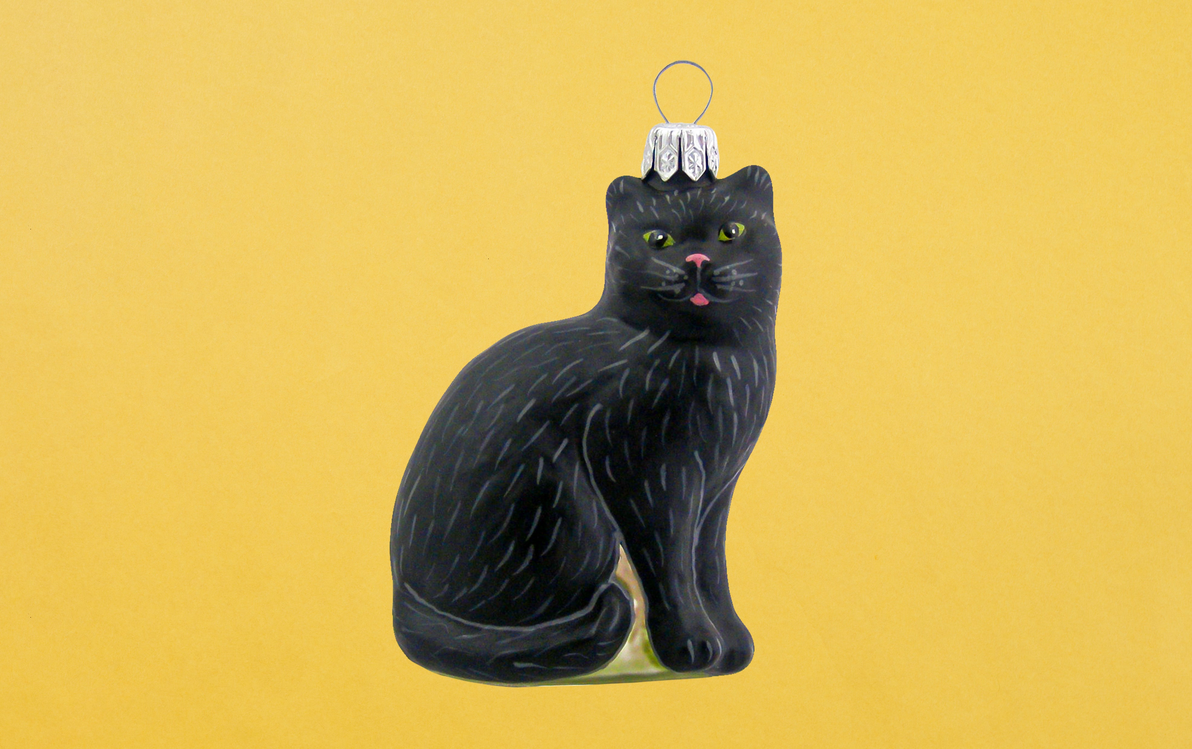 Christmas Ornament, Black Cat