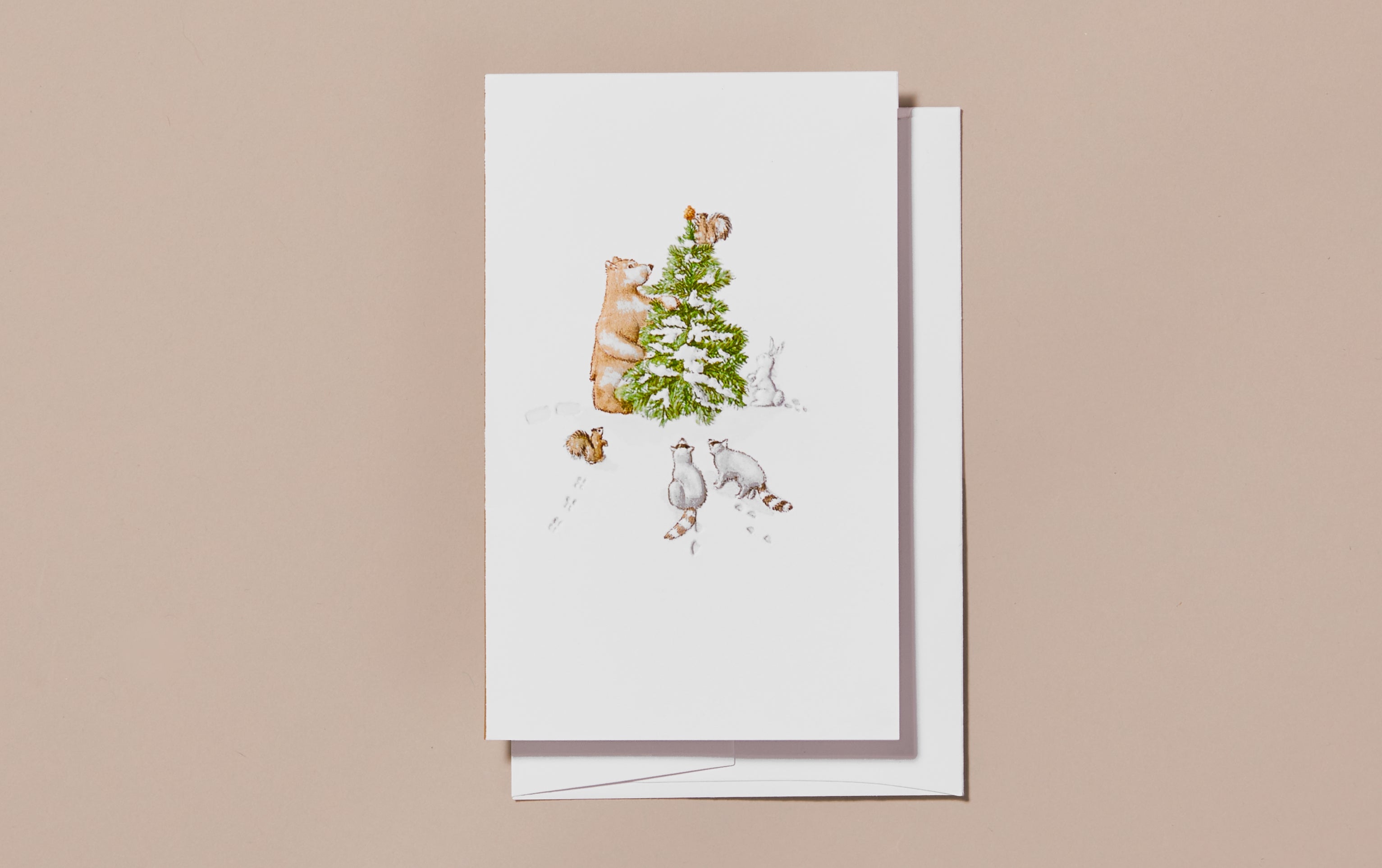 Bear's Forest Christmas Greeting Card