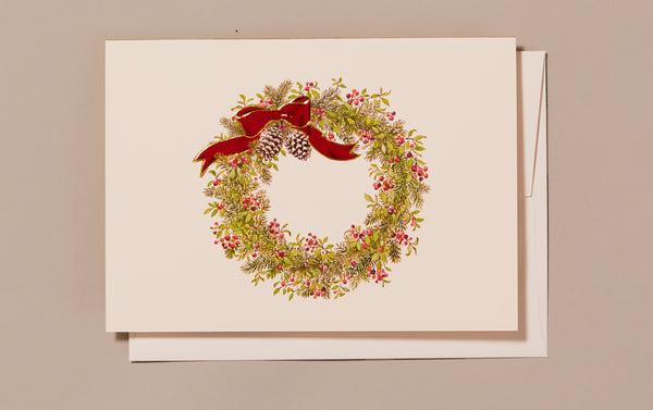 Christmas Wreath Greeting Card