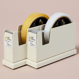 Desktop White Double Tape Dispenser