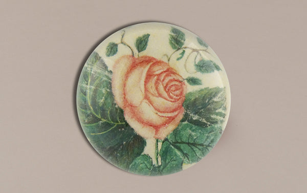 John Derian Paperweight, Silk Rose