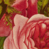 Embossed Die Cut Pink Roses Greeting Card