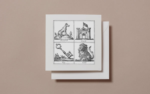 Square Miscellany Greeting Card, Reynard