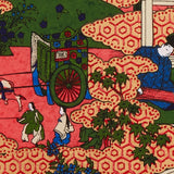 Full-Panel Chiyogami Silk Screen Print, Edo