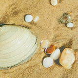 Engraved Sandy Beach Greeting Card