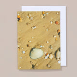 Engraved Sandy Beach Greeting Card