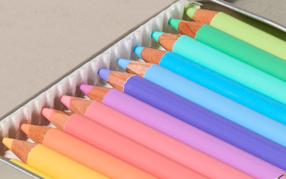 Jeanoko 12Pcs Pastel Pencils, for Artist,Student, Painting Tool Pastel  Chalk Pencils,(Landscape Toner Pencil)