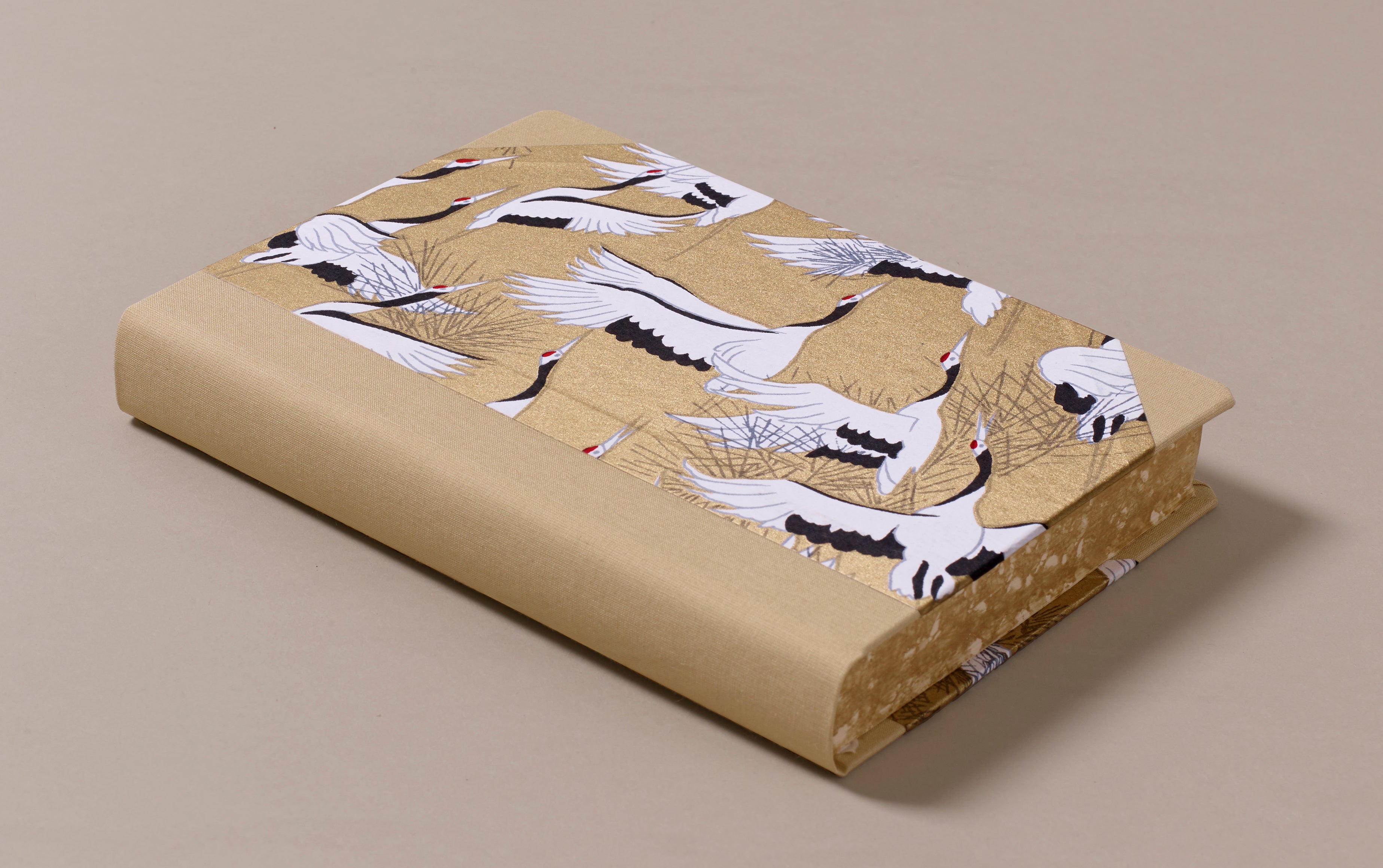 Extra-Thick "Composition Ledger" Sogara Yuzen Notebook, 1000 Cranes