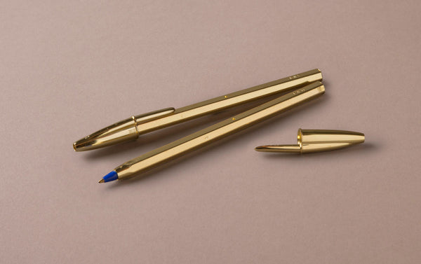 Anniversary Special Edition Gold Ballpoint Pen, Blue Ink