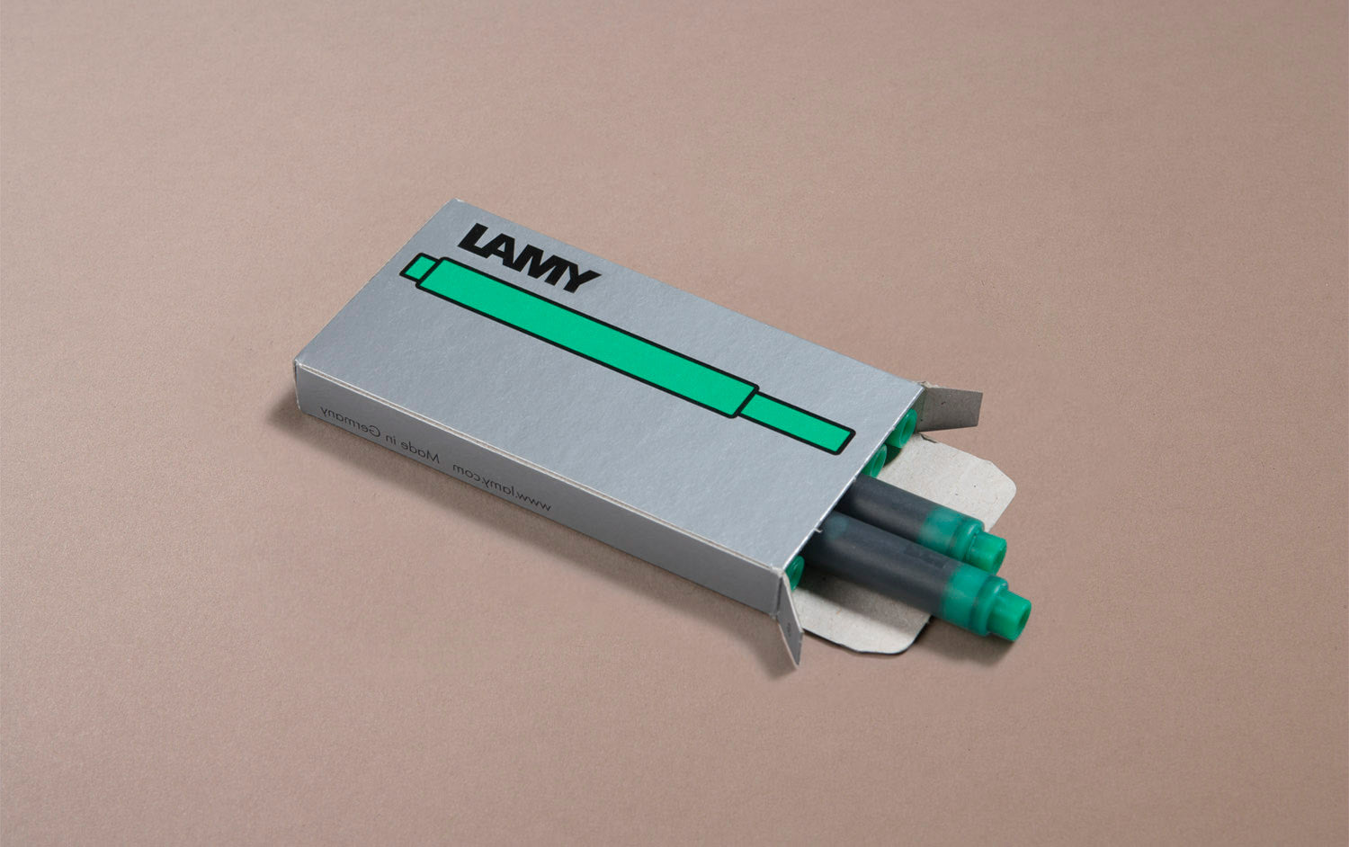 Emerald Green Lamy 5 Pack Ink Cartridges