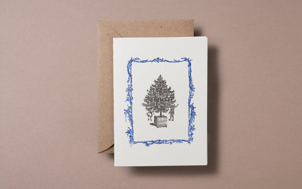 Letterpress Christmas Tree Card