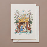 Engraved Nativity Scene Christmas Card