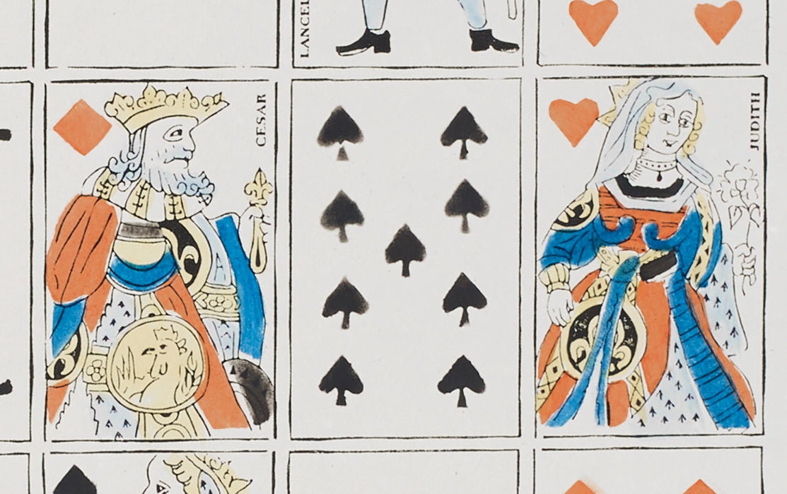 Antoinette Poisson Papier Dominoté, Playing Cards