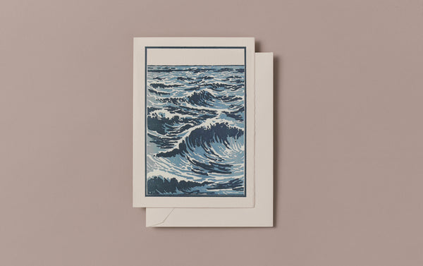 Letterpress Ocean Greeting Card
