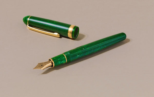 Emerald Jade Celluloid Platinum 3776 Fountain Pen