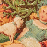 Embossed Die Cut Christmas Card, Santa
