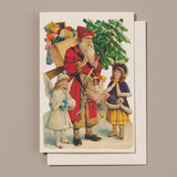 Embossed Die Cut Christmas Card, St Nicholas