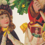 Embossed Die Cut Christmas Card, St Nicholas