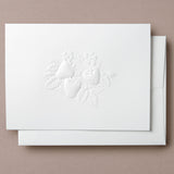 Blind Embossed Strawberries Greeting Card