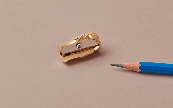 Pollux Long Concave Point Brass Sharpener