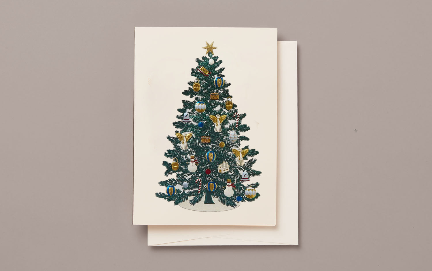 Engraved Christmas Tree Card