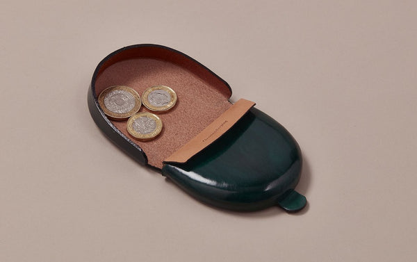 Green Choosing Keeping Leather Coin Purse