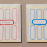 Red and Blue Jam Jar Labels