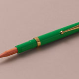 Ohnishi Seisakusho Spring Green Celluloid Pencil Extender and Holder