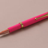 Ohnishi Seisakusho Hot Pink Celluloid Pencil Extender and Holder