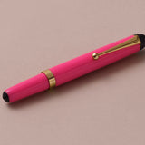 Ohnishi Seisakusho Hot Pink Celluloid Pencil Extender and Holder