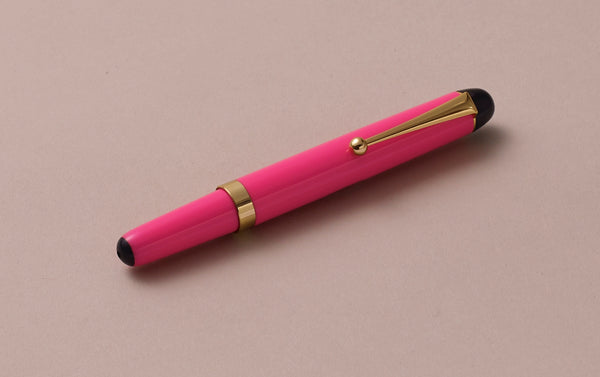 Ohnishi Seisakusho Hot Pink Celluloid Pencil Extender and Holder