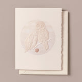 Hand engraved Owl Love Greeting Card